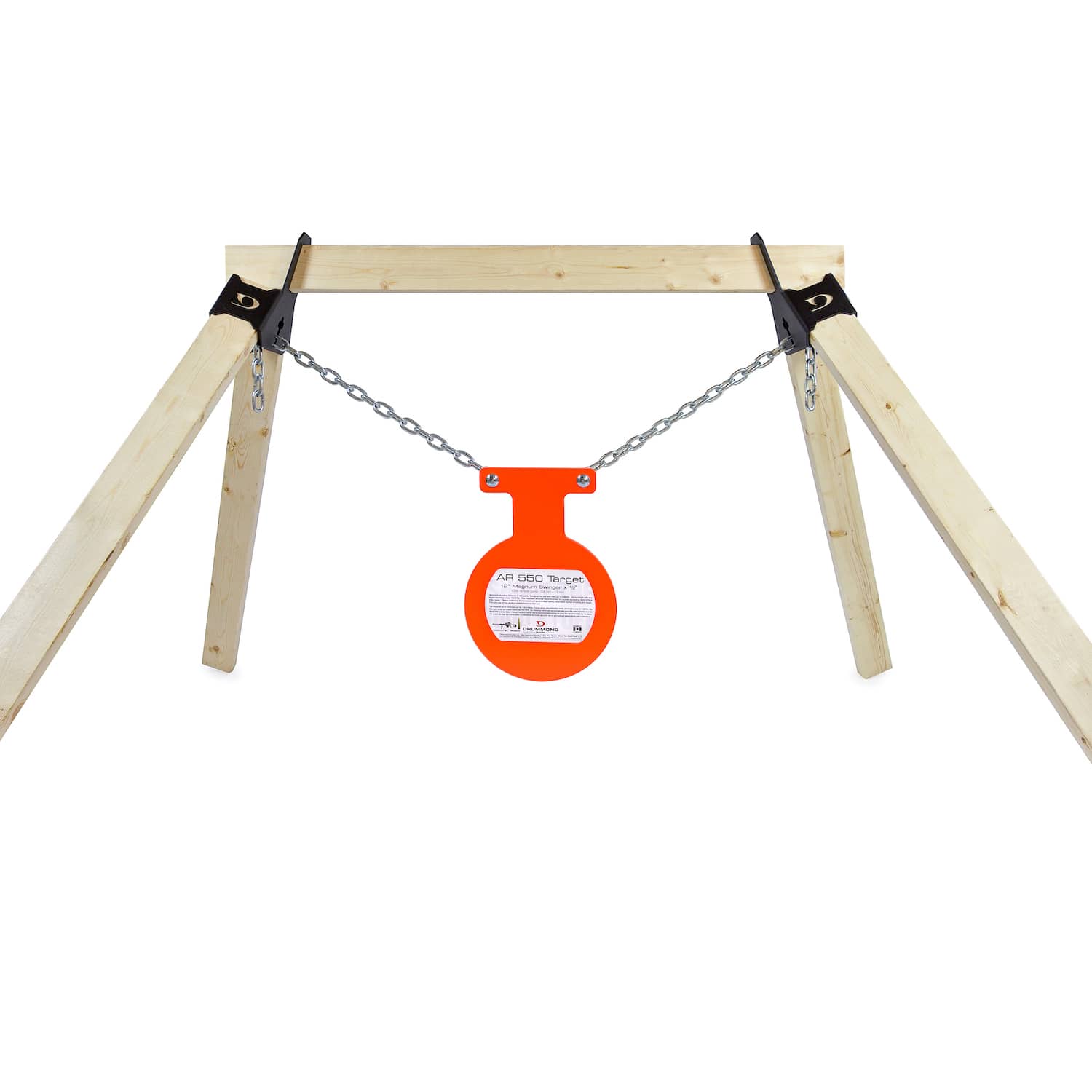Use with 2x2 Wood Adjustable Height and Width Drummond Shooting Steel Target Stand Brackets Sawhorse Style